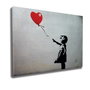 Wallity Cuadro sobre Lienzo Niña con Globo Banksy 70 x 100 cm